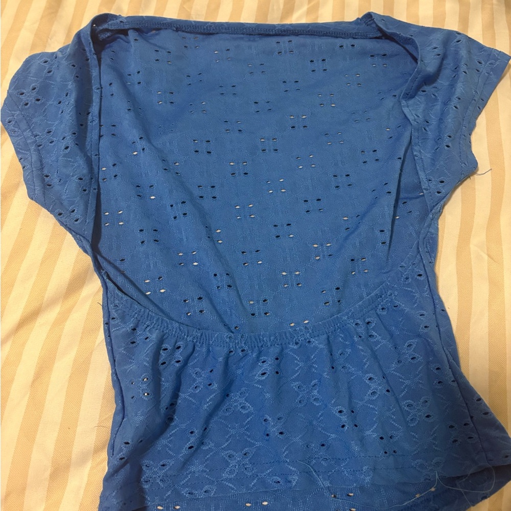 Backless Eyelet Women's Top